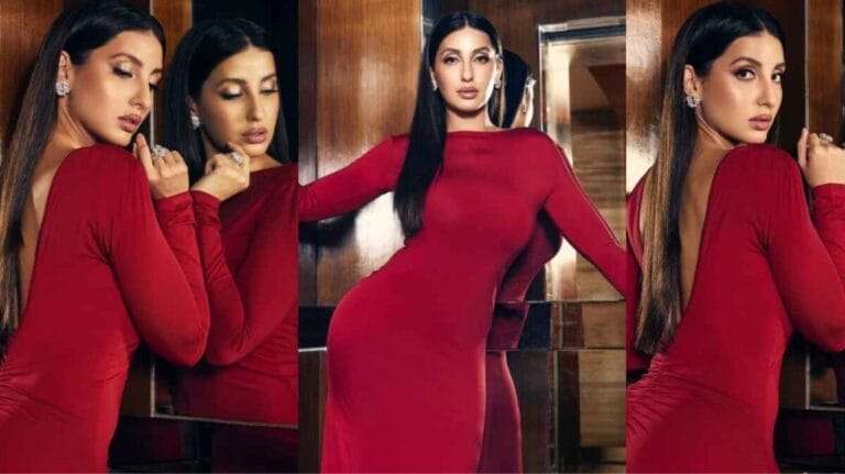 A Stylish Happening: How to Look Amazing in a Red Bodycon Dress Designed by Nora Fatehi