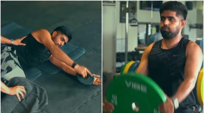 WATCH: Babar Azam works out to get fighting fit for Bangladesh series