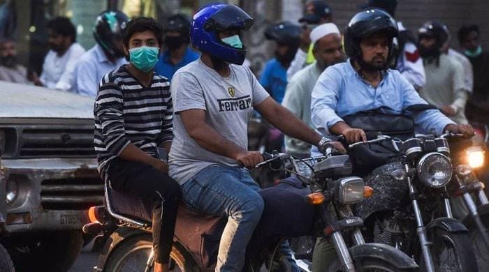 Pillion riding banned in Karachi, other Sindh cities